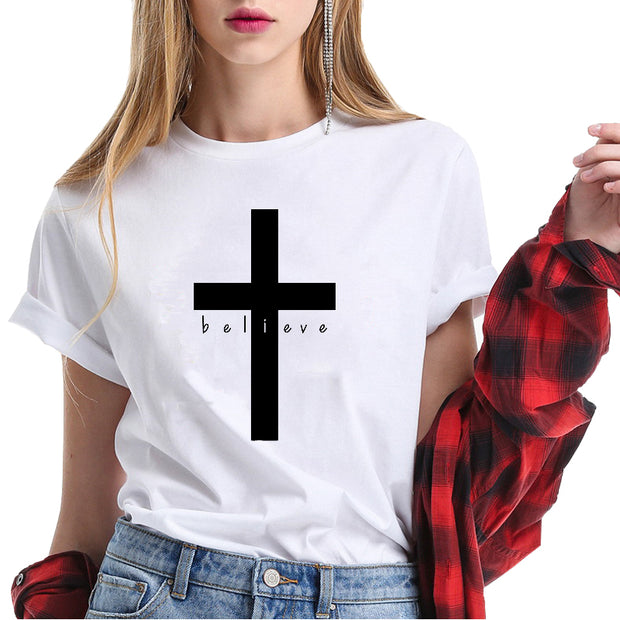 Chic "Cross" T Shirt