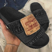 Trendy Western Denim Slippers