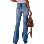 Trendy Boot Cut Denim Jeans