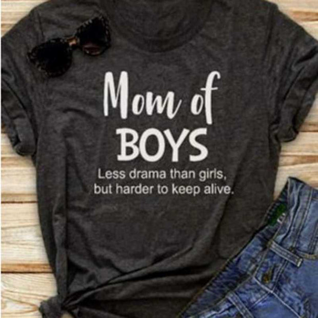 "MOM OF BOYS" T-Shirt E25DDF4FE57D4687BABC785255966E62 20 $ T-Shirt Shirts eprolo Haute Hideaways