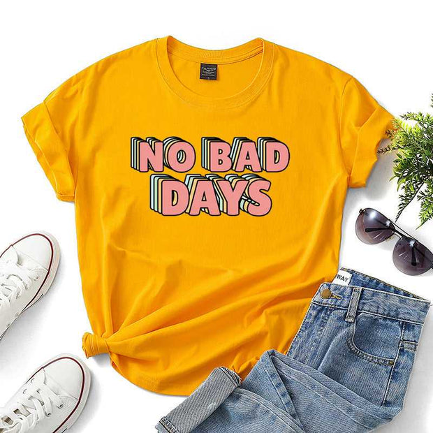"No Bad Days" T-Shirt CJNSSYCS05148-Black-3XL 24 $ Shirt Shirts CJ Haute Hideaways